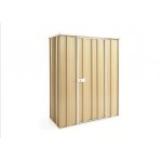 Spanbilt Yardstore F42-S Colour 1.41m x 0.72m x 1.80m Flat Roof Garden Shed Small Garden Sheds